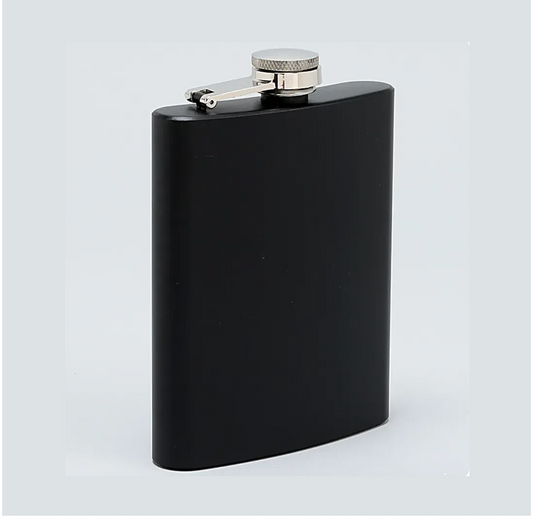 Black Stainless Steel Hip Flask