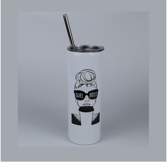 White Personalised Tumbler