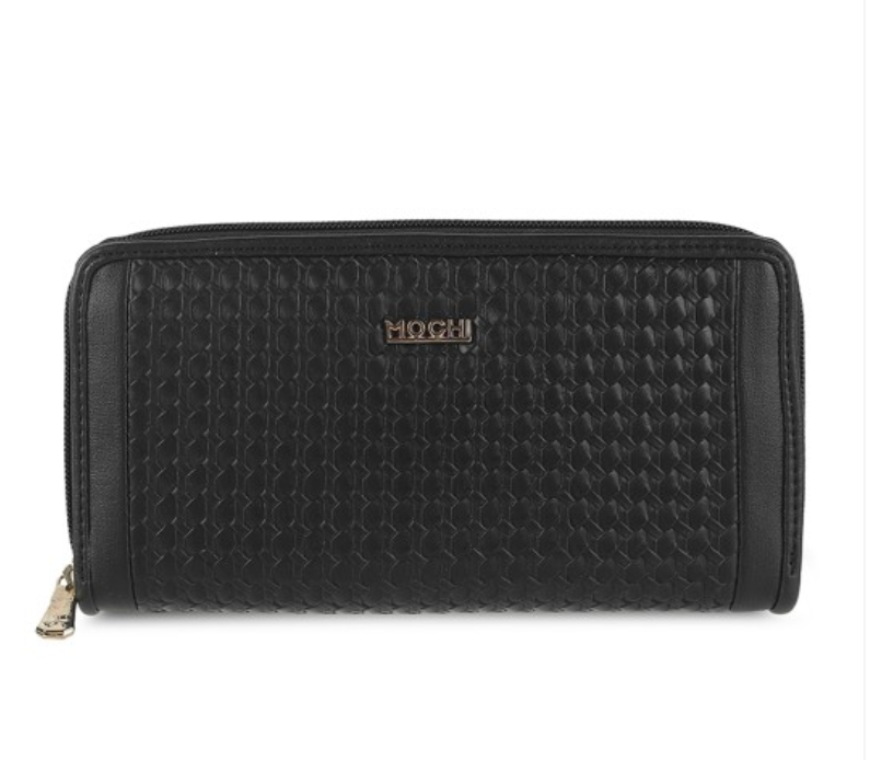 Mochi Women Textured Zip Around Wallet