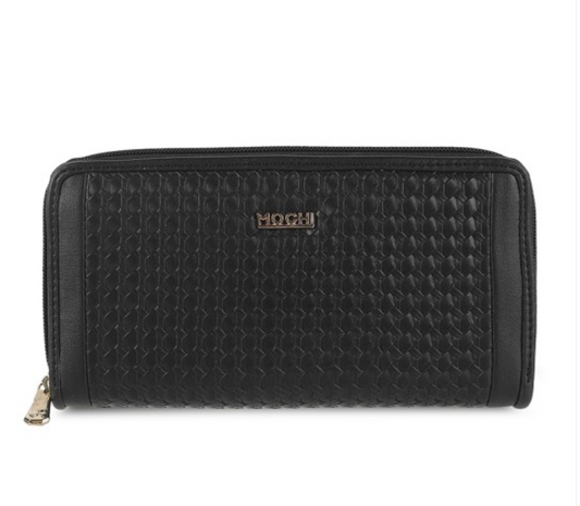 Mochi Women Textured Zip Around Wallet