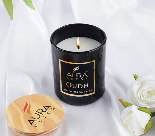 Aura Decor Oudh Premium Soy Wax Scented Candle