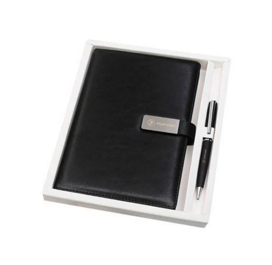 Black Diary and Pen Gift set